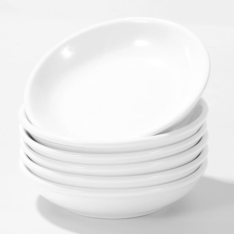 CQSYWQING 6 Pcs Ceramic Dipping Sauce Dish Set - Small Condiment Bowls for Soy Sauce Dish, Sushi, Ketchup, Snacks - Perfect for Parties, Restaurants, Home - Durable Ceramic - Dishwasher Safe - Image 1